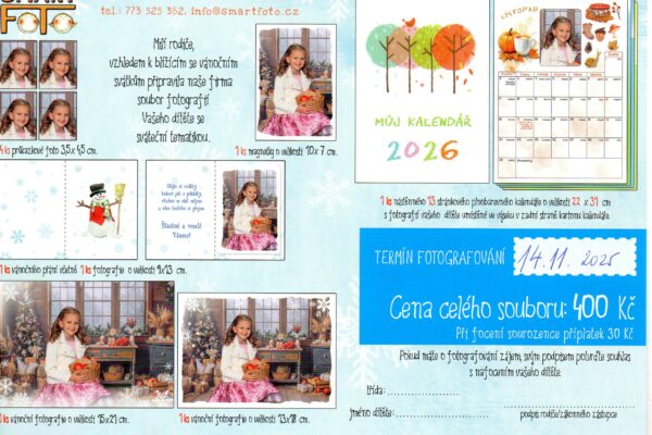 Vánoční focení - základní škola Žákovská